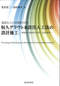 薬液注入の長期耐久性と恒久グラウト本設注入工法の設計施工 －環境